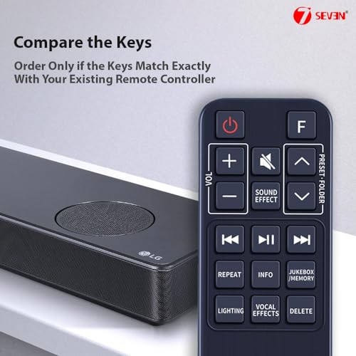 Image of 7SEVEN Compatible for Lg Soundbar Remote Control Original AKB75315304 Model Match Exactly Key by Key to Replicate Performance as Like Genuine Control