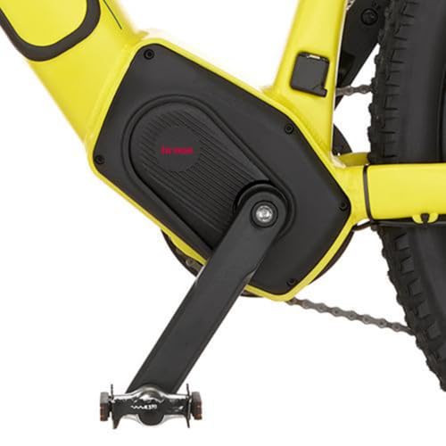 FISCHER E-Mountainbike MONTIS 8.0i, Elektrofahrrad für Damen und Herren, RH 49 cm, Mittelmotor 90 Nm, 36 V Akku, Gelb