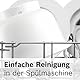 Bosch Kunststoff-Rührschüssel MUZS2KR, 3,8 Liter, zur Zubereitung von Kuchen- und Hefeteigen, spülmaschinengeeignet, passend für MUM Serie 2 Küchenmaschine