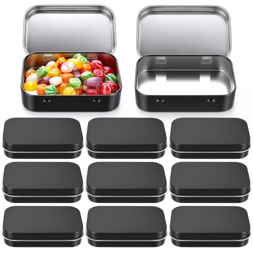 9 Pcs Petite Boite Metallique, Boite en Fer avec Couvercle(9,5 x 6 x 2 cm)