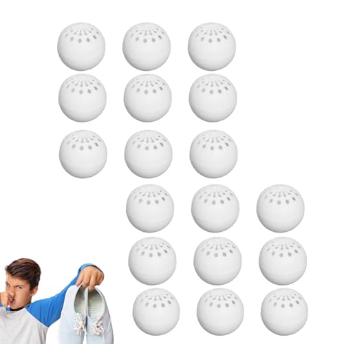 18 Pezzi Bolas Desodorantes Para Zapatos,Ambientadores De Zapatos,Ambientador De Zapatillas,Eliminador De Olores De Zapatos Para Casilleros,Desodorantes Reutilizables Para Zapatillas,Duradero Y Fácil