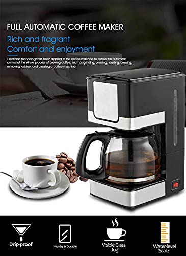 1.2L Filterkaffeemaschine, 800W Kaffeemaschine, Trockengehschutz, Anti-Tropf-Funktion,für Instantkaffee, Espresso, Mehr – Bild 5