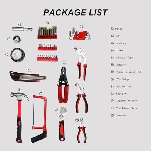 Set de herramientas combinado 238 piezas con estuche miniatura 5