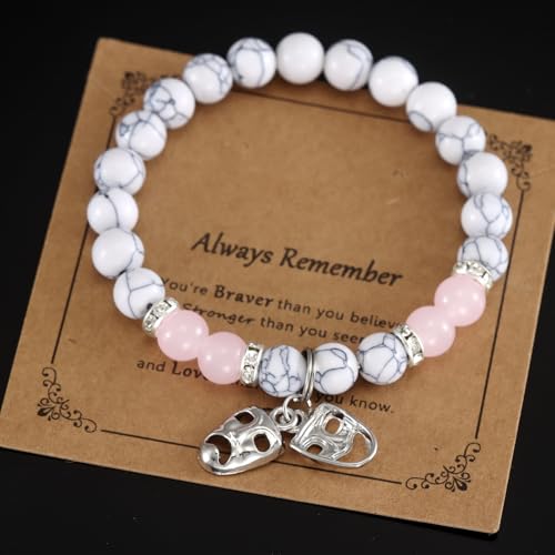 Image of HUTIMY Theatre gifts for women students friends funny Thespian Drama Themed Jewelry Actress bracelet