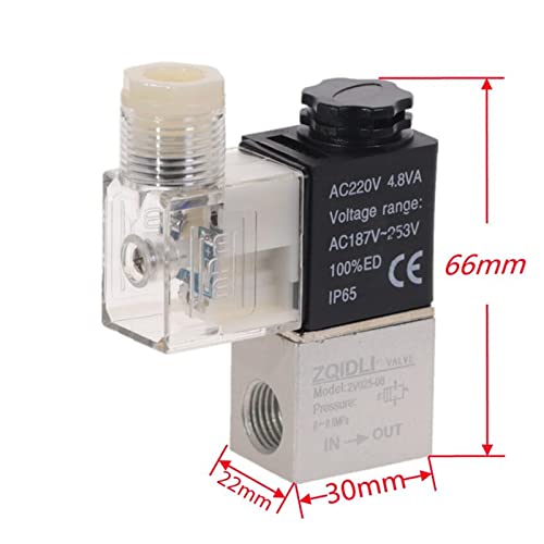 Électrovanne 2V025-08 1/4" pour stopper les fuites d'air comprimé en 220V ou 12V - 4