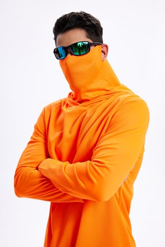 Image of 5 Pack Men's UPF 50+ Sun Protection Hoodie Shirts Long Sleeve Shirts Quick Dry Lightweight for Running Workout Hiking Fishing
