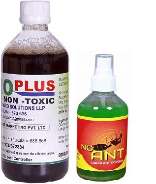 Agro Plus Non To x ic Fungicide and Pesticide for Plants 500Ml + Free No Ant Liquid Control 100Ml -Combo offer