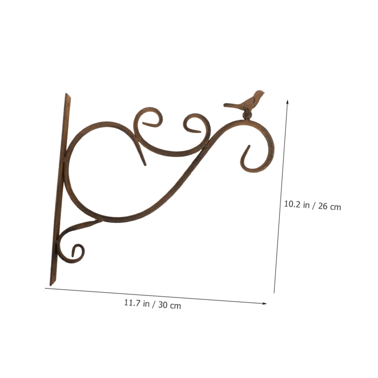 Crochet Mural pour Jardinière Suspendue en Fer, Lot de 2 Set de Pièces