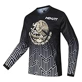 MENUTT Racing Men's Long Sleeve Off-Road Mexico Jersey Mountain Bike MTB Jersey Downhill&Motocross Shirts
