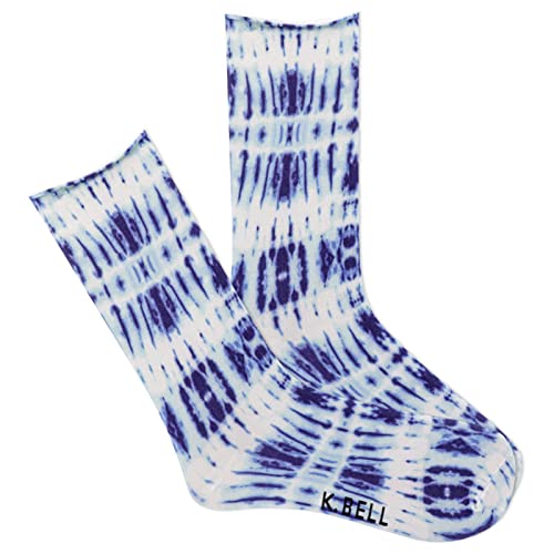 Image of K. Bell women's Fun Roll Top Crew Socks - 1 Pairs - Comfortable & Cute Fashion Gifts