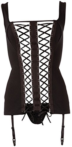 Mini robe Shirley of Hollywood avec deux laçage noir M pour une soirée romantique chic
