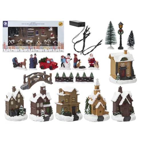Village de Noël à LED pour créer une ambiance chaleureuse au salon
