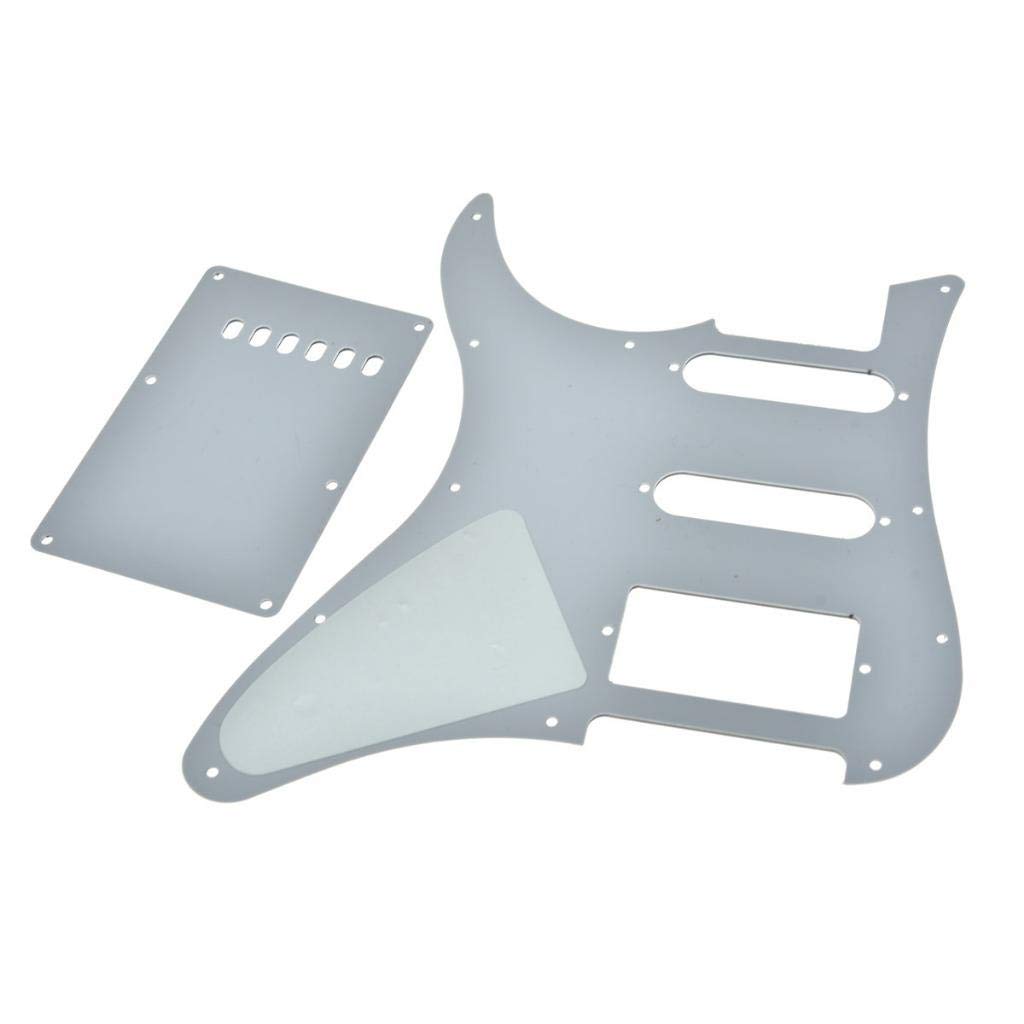 KAISH Guitar HSS Pickguard with Trem Back Plate for Yamaha PACIFICA White 3 Ply, White 3 Ply HSS Pickguard - Image 2