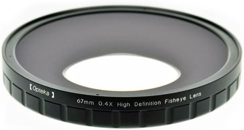 Opteka 67mm 0.4X HD2 Large Element Fisheye Lens for Professional Video Camcorders
