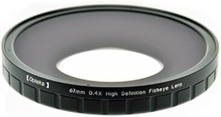 Opteka 67mm 0.4X HD2 Large Element Fisheye Lens for Professional Video Camcorders