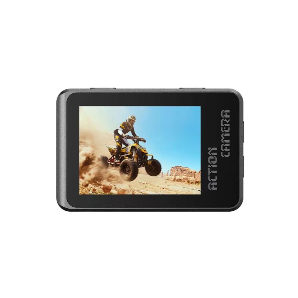 Lipa AT-M82TR Kamera sportowa IPS Wifi wodoodporna - Czujnik IMX - 21 akcesoriów - Rozdzielczość 6K - Podwójny ekran - SD do 256 GB - Zdalna -6K 30 kl./s - EIS - +SD 16 GB