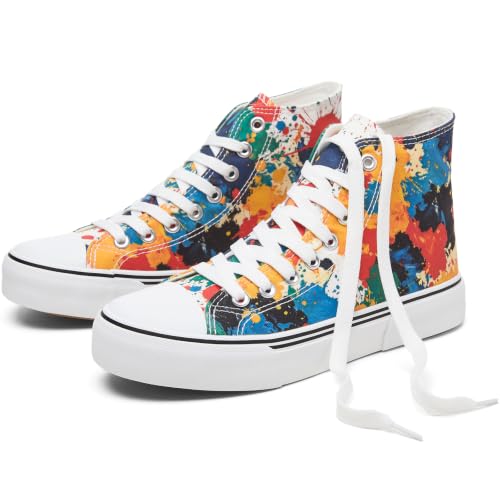 Image of hash bubbie High Top Canvas Sneakers Fashion Walking Shoes