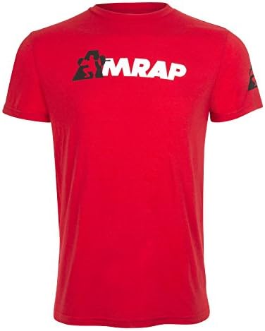 Amrap Men's T-Shirt, Large, Red for Crossfit and Wods
