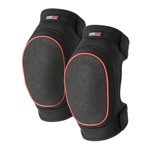 Kneetek Knieschoner SAFETEK KevSafe | robust & extrem abriebfest | rutschhemmende Knieschützer für optimale Entlastung beim Arbeiten | Kniepolster geeignet für sehr harte und raue Untergründe