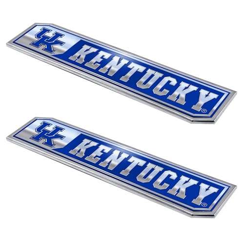 Emblemas de University of Kentucky para camiones con acabado premium de aluminio, 2 unidades