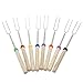 Da.Wa Marshmallow Roasting Sticks, 1 Broche télescopique en Acier Inoxydable & Hot Dog Forks BBQ Broche à brochettes