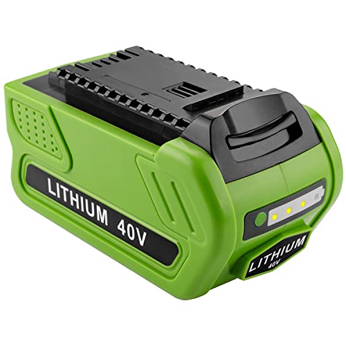 Lumsing 5.0Ah 40V Li-ion Battery Replacement for GreenWorks 40v Battery 29462 29252 20202 22262 25312 25322 20642 22272 27062 21242 G-Max 40 Volt Power Tools