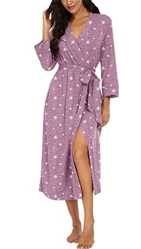 Image of VINTATRE Robes for Women Long Knit Bathrobe XS-4XL
