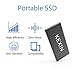 immagine 2KEXIN Extreme SSD Portatile 120 GB, Velocità di Lettura fino a 400 MB/s Unità SSD Interna PX1 Stato Solido Memoria Esterna Micro B a USB 3.0 per Latop, Desktop, MacBook, Tablet Nero