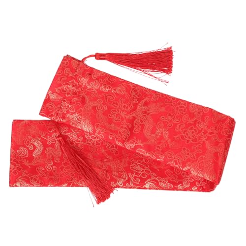 VICASKY Mahjong Rack Sleeve Drawstring Bag Mahjong Pusher Protective Cover Rack Pouch for Mahjong Game Supplies Soft Sturdy Mahjong Accessory