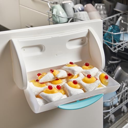 Snips, Tablettenhalter für Geschirrspüler, Tablettenhalter für Waschmaschine, Organizer für Reinigungsmittel für Geschirrspüler und Waschmaschine, 22,5 x 12,5 x 8 cm, Made in Italy