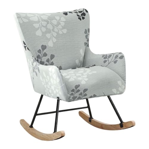 XGANGM Sillas Mecedora con Brazos Elastica Fundas Sillón Relax Fundas Silla de Lactancia Escandinavo Sillón Mecedora Cubiertas Protectoras para Salón Dormitorio Balcón Sala, #4, 1PC