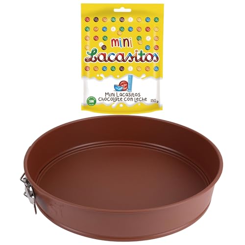 Pack repostería:LACASITOS MINI DOYPACK 150G+Molde tarta 26x6.5cm acero agros