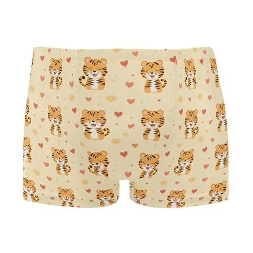 Cute Tiger Mens Swim Trunk Swimwear Bathing Suit Swim Brief Square Leg Board Short S B0404235