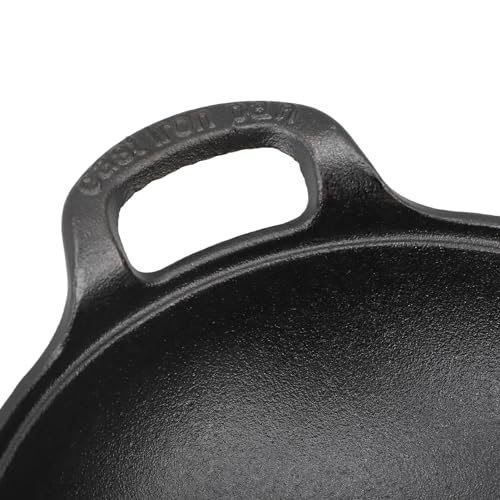 Wok de Hierro Fundido 25 cm con Tapa de Madera miniatura 6
