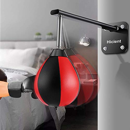 image for CCRTT Portable Punching Bag Wall Mount with Spring,Punching Bag Reflex