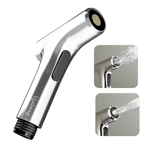 Image of Lifelong Dual Flow Health Faucet Gun|High-Pressure Water Flow|Foam & Rain Modes|& Leak-Proof Jet Spray|Ideal for Bathroom & Toilet Commode|Hygienic & Efficient Bidet Spray (LLHIXG01),Silver,Chrome
