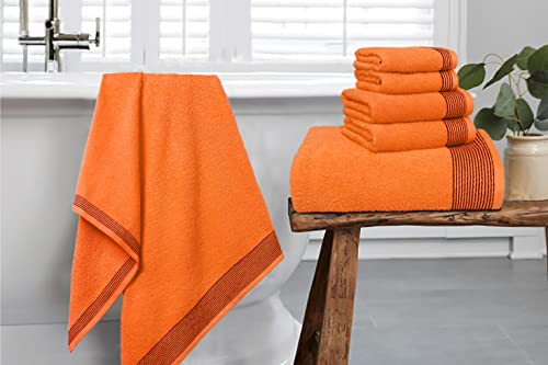 Belizzi Home 70665 100% Cotton Ultra Soft 6 Pack Towel Set, Contains 2 Bath Towels 28X55 Inchs thumb #4