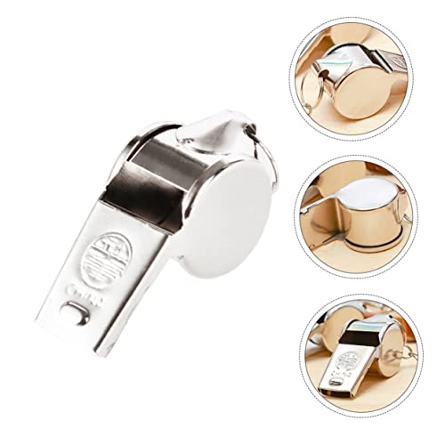 Whistles metálicos para fútbol paquete de 10 unidades miniatura 4
