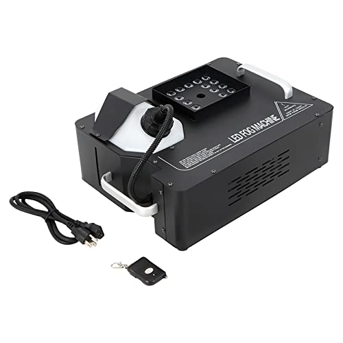 Máquina de humo para escenario 1500 W con 24 luces LED RGB, control DMX y mando a distancia inalámbrico, efecto de humo vertical para DJ, conciertos, bodas y fiestas miniatura 3