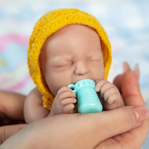 Muñeca bebé de silicona IVITA de 8 pulgadas miniatura 4