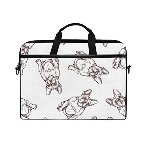 Housse ordinateur portable anti-choc motif Pugs Dogs sacoche pour PC 15.6