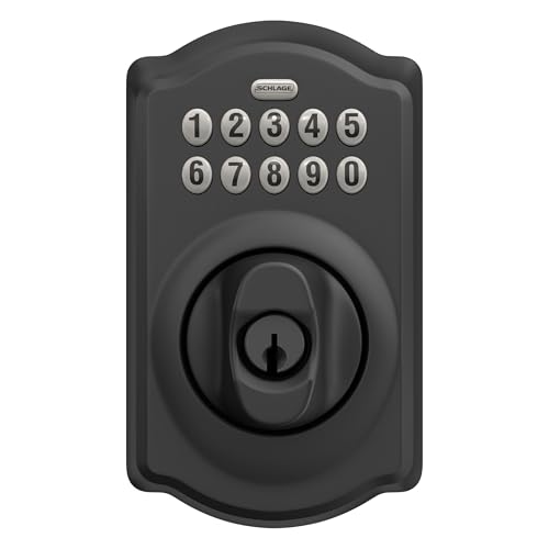 Schlage BE365 CAM 622 Keypad Electronic Deadbolt, Matte Black thumb #7