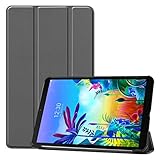 Gylint for LG G Pad 5 10.1 Case, Smart Case Trifold Stand Slim Lightweight Case Cover for LG G Pad 5 10.1 Inches Tablet 2019 Release, Model:LM-T600L, T600L Gray