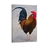 Photo Gallery sfjjkh poster con stampa di animali, stampa con gallo, piume colorate, poster artistico da parete su tela, per soggiorno, camera da letto, 20 x 30 cm, con cornice Photo Gallery sfjjkh poster con stampa di animali, stampa con gallo, piume colorate, poster artistico da parete su tela, per soggiorno, camera da letto, 20 x 30 cm, con cornice