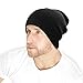 The Hat Depot Made in USA Skull Beanie Hat (Black)