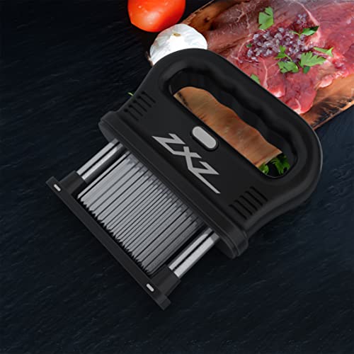 Zxz Meat Tenderizer Removable 48 Stainless Steel Blade Easy To Use & Clean (Black) #TOP2
