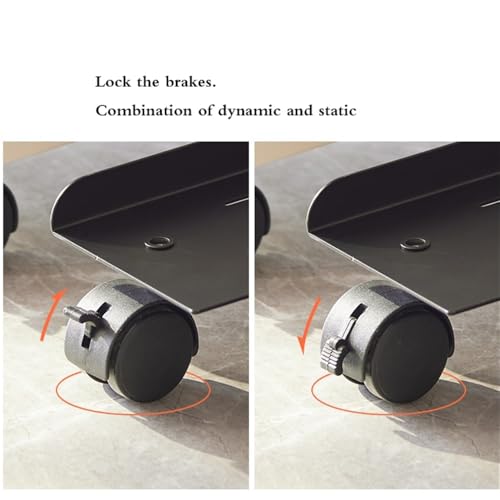 Soporte ajustable para monitor y CPU de escritorio, con 4 ruedas giratorias, para torres de PC gaming y oficina (blanco) miniatura 4