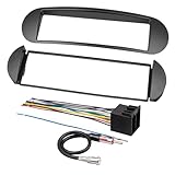 NuIth Single Din Radio Installation Dash Kit W/Radio Wiring Harness for 1998-2010 Volkswagen Beetle, Din Mounting Plate Beetle Car Stereo Install Kit for Aftermarket Radio Mount (Dash Kit+Radio Wire)