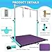 JOYSFIT Adjustable Gymnastics Bar for Kids with Mat - Sturdy Kip Bar with Rings, Horizontal Bar for Home Training, 3'-5' Height, Ages 3-15, 250 LBS Capacity, Easy Assembly.