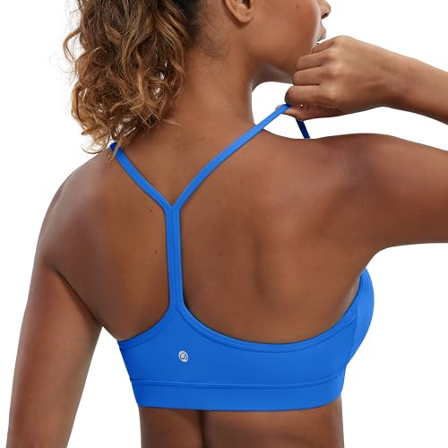 CRZ YOGA Butterluxe Womens Y Back Sports Bra - Padded Racerback L...